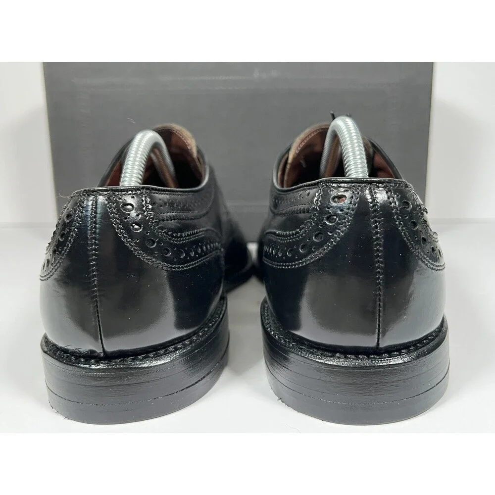 Allen Edmonds McAllister Black Leather Wingtip Oxfords Dress Shoes Men’s Sz 11 B
